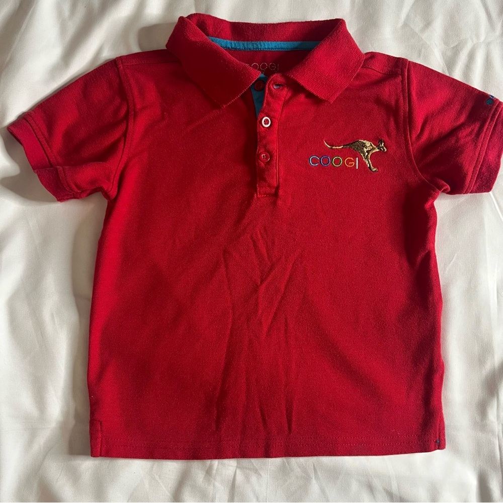 Coogi Toddler Sz 4T Red Short Sleeve Polo Shirt